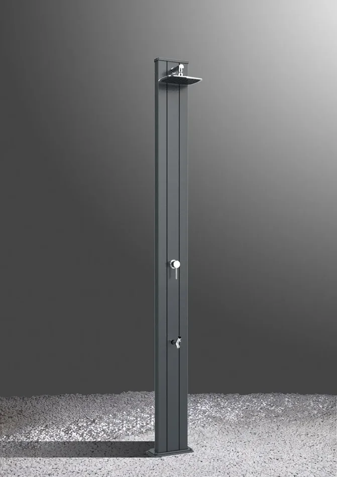 Doccia da Esterno Giardino Miscelatore e Lavapiedi Arkema Spring S Viola - immagine 2