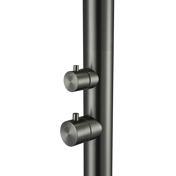 Doccia da Giardino 228,9x18x25 cm con Soffione e Lavapiedi Sined Quartu Canna di fucile - immagine 3