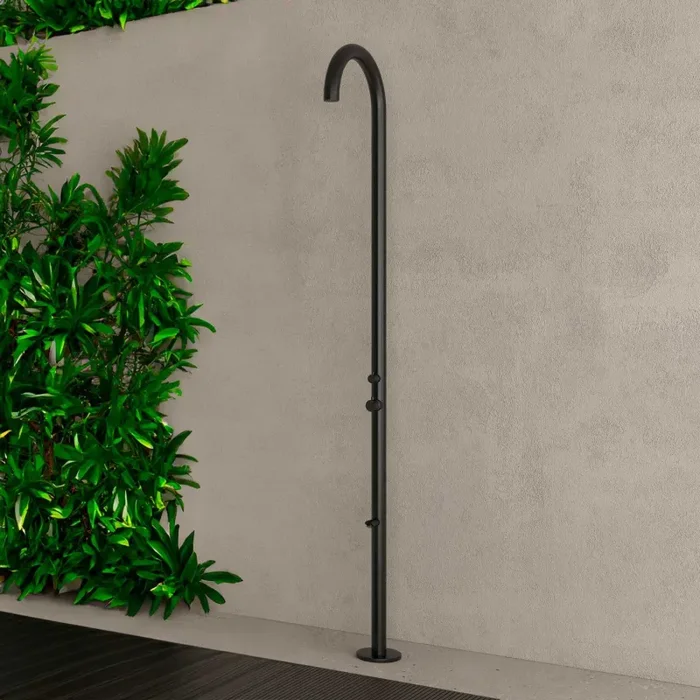 Doccia da Giardino in Acciaio Inox con Sistema C-box Sined Olbia Nero Vendita calda