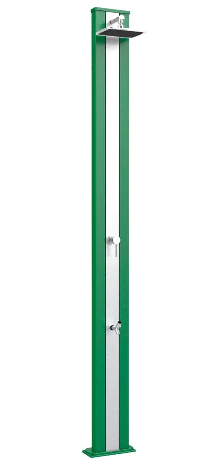 Doccia da Giardino Miscelatore Arkema Spring S Fascia Inox Verde scuro
