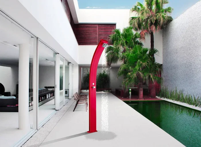 Doccia da Giardino Miscelatore Arkema Spring Sabbia - immagine 2