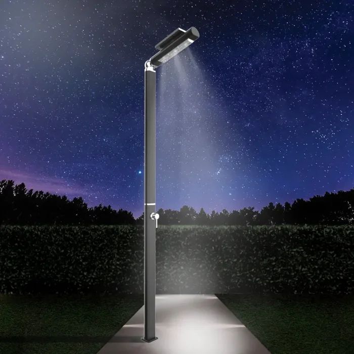 Doccia da Giardino Miscelatore con LED Arkema Quick Ardesia Opaco - immagine 2