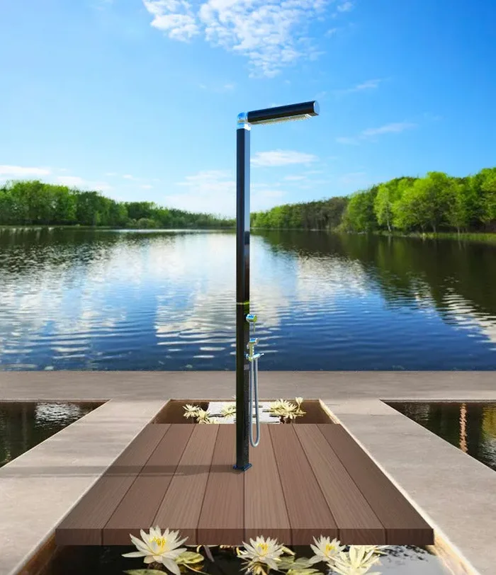 Doccia da Giardino Miscelatore e Doccetta Mobile Arkema Quick Bianco Lucido Vendita calda - immagine 2