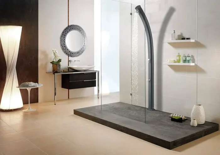 Doccia da Giardino Miscelatore e Lavapiedi Arkema Jolly Grigio Antracite - immagine 3