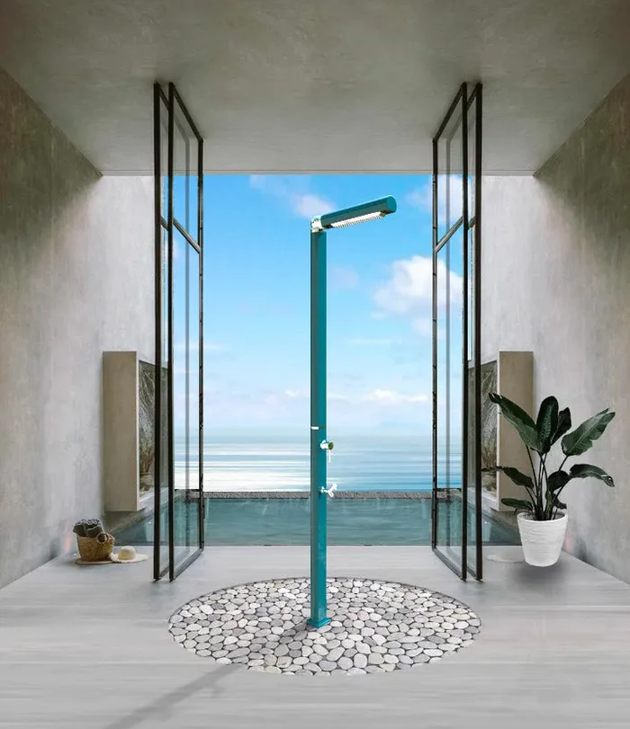 Doccia da Giardino Miscelatore e Lavapiedi Arkema Quick Ardesia Opaco Online ora - immagine 2