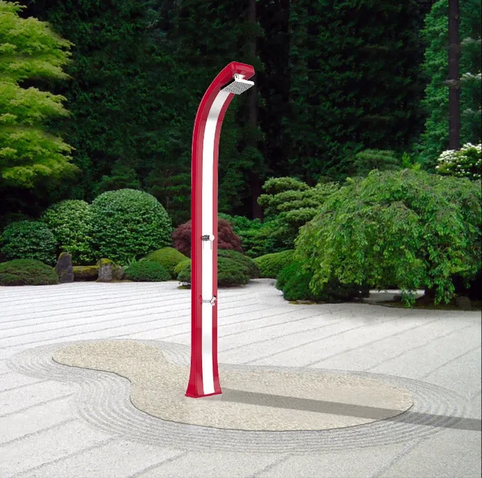 Doccia da Giardino Miscelatore e Lavapiedi Arkema Spring Plus Fascia Inox Blu Vendita online - immagine 2