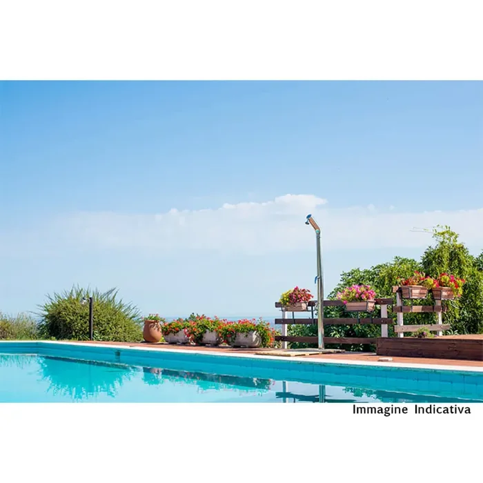 Doccia da Giardino Rubinetto e Lavapiedi ATI Docce UNI-1R Inox Anodizzato - immagine 2