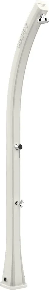 Doccia Solare da Esterno Giardino 23L Miscelatore e Lavapiedi Arkema Happy Bianco