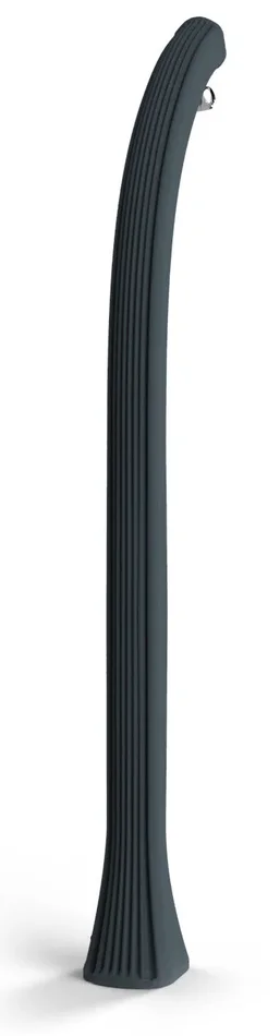 Doccia Solare da Esterno Giardino 26L Miscelatore e Lavapiedi Arkema New Happy Antracite - immagine 3