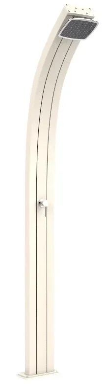 Doccia Solare da Esterno Giardino 30L Miscelatore Arkema Spring Bianco Crema Online