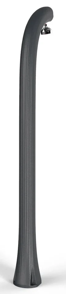 Doccia Solare da Esterno Giardino 30L Miscelatore e Lavapiedi Arkema Jolly Plus Grigio Antracite - immagine 3