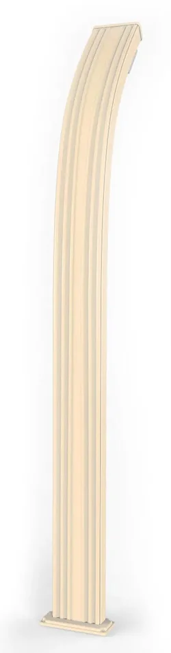 Doccia Solare da Esterno Giardino 30L Miscelatore e Lavapiedi Arkema Spring Champagne Bronze