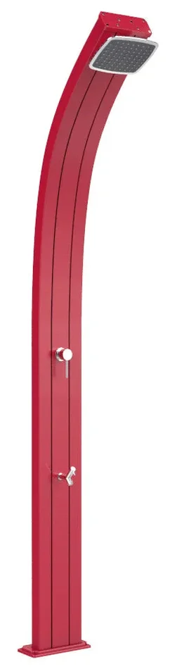 Doccia Solare da Esterno Giardino 30L Miscelatore e Lavapiedi Arkema Spring Cherry - immagine 2