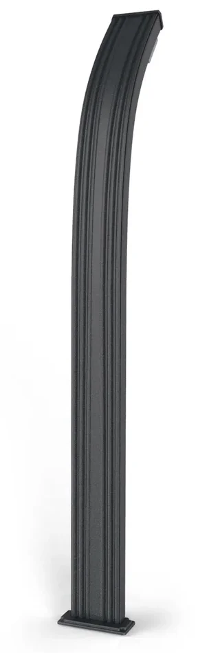 Doccia Solare da Esterno Giardino 30L Miscelatore e Lavapiedi Arkema Spring Fascia Inox Grigio Antr - immagine 3