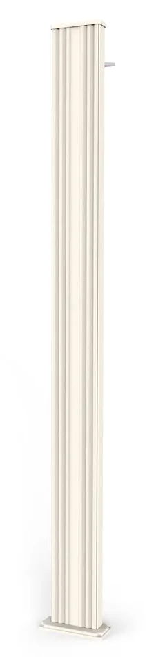 Doccia Solare da Esterno Giardino 30L Miscelatore e Lavapiedi Arkema Spring S Fascia Inox Bianco Cr - immagine 2