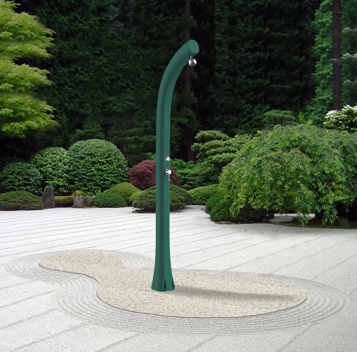 Doccia Solare da Esterno Giardino 30L Miscelatore Temporizzato Arkema Jolly Plus Vari Colori - immagine 2