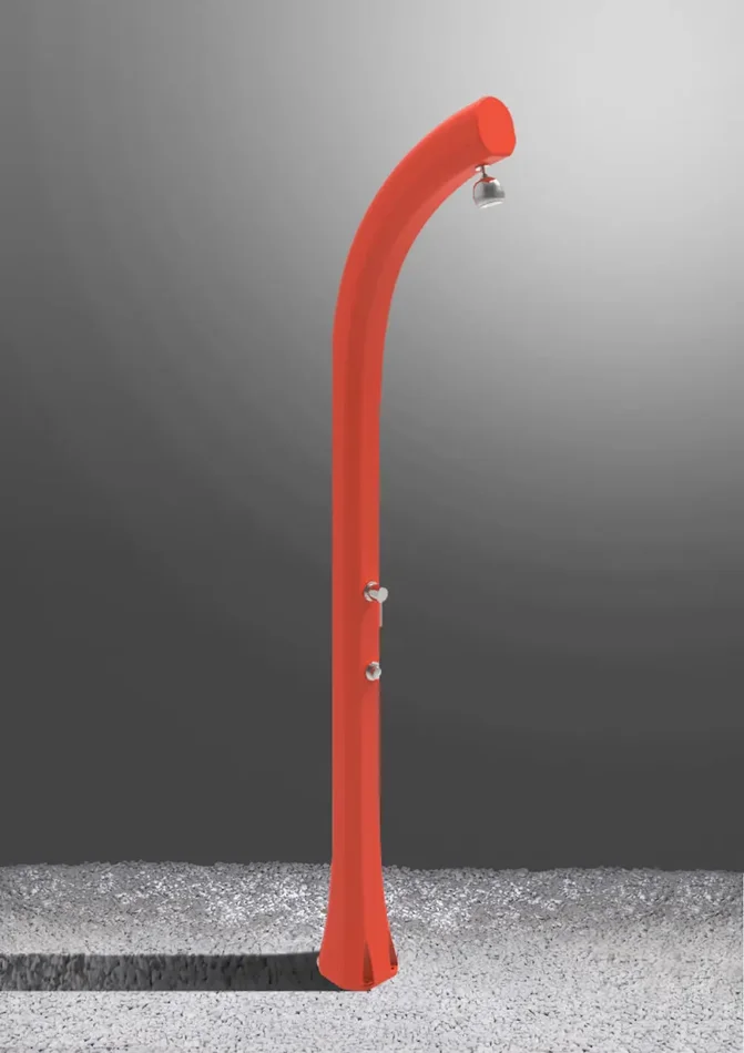 Doccia Solare da Esterno Giardino 30L Miscelatore Temporizzato Arkema Jolly Plus Vari Colori - immagine 3