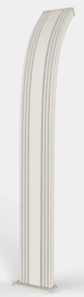 Doccia Solare da Esterno Giardino 40L Miscelatore e Lavapiedi Arkema Dada Bianco Crema In saldo