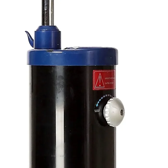 Doccia Solare da Giardino 19 L Base In Pvc e Tubo Superiore In Acciaio Inox Sined Gru Nero - immagine 2