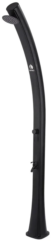 Doccia Solare da Giardino 22L Miscelatore e Lavapiedi Sined Sole Nera