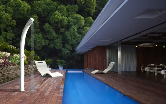 Doccia Solare da Giardino 25L Miscelatore Arkema Jolly Champagne Bronze Online ora - immagine 2