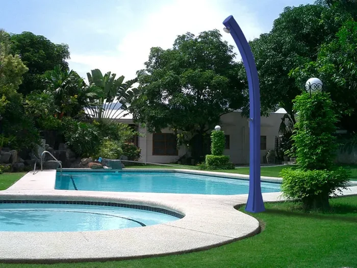 Doccia Solare da Giardino 28L Miscelatore Arkema Happy Five Blu - immagine 2