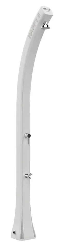 Doccia Solare da Giardino 28L Miscelatore e Lavapiedi Arkema Happy Five Bianco