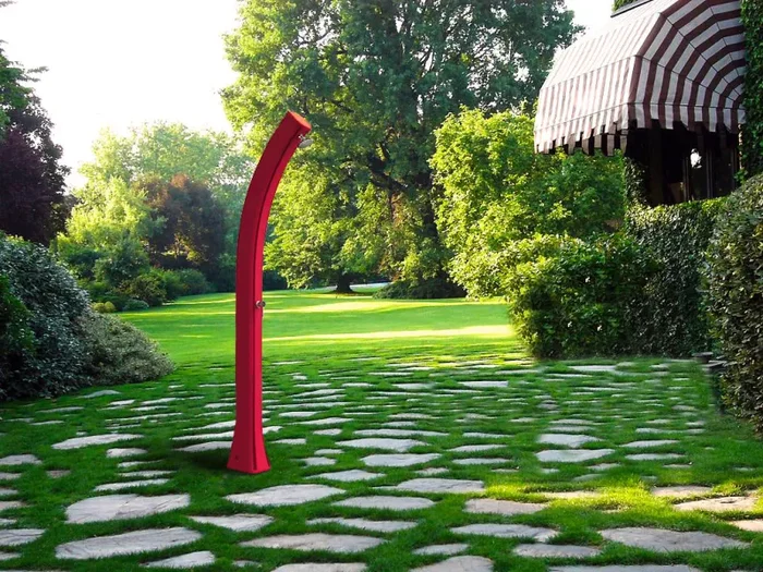 Doccia Solare da Giardino 35L Miscelatore Arkema Happy XL Viola - immagine 2