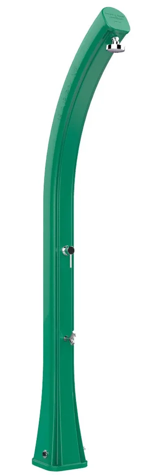 Doccia Solare da Giardino 35L Miscelatore e Lavapiedi Arkema Happy XL Verde scuro
