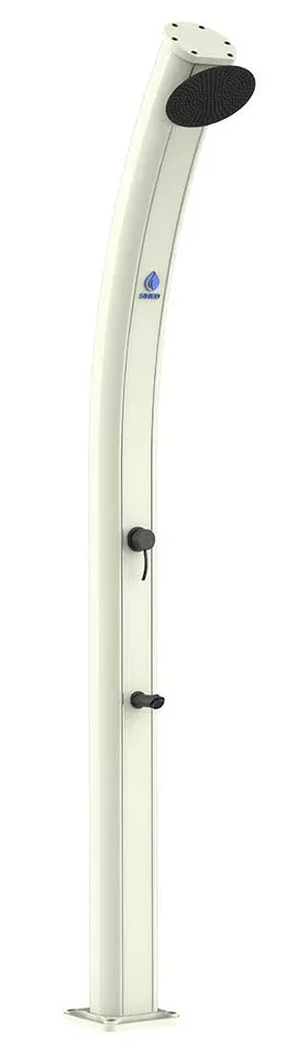 Doccia Solare da Giardino 35L Miscelatore e Lavapiedi Sined Dafne Bianca