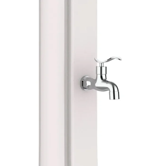 Doccia Solare da Giardino 40 L in Polietilene HD Rio XXL Bianco - immagine 3