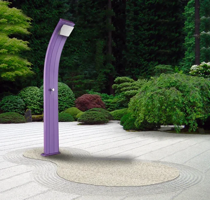 Doccia Solare da Giardino 40L Miscelatore Arkema Dada Champagne Bronze - immagine 2