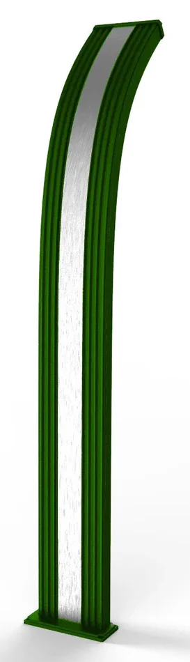 Doccia Solare da Giardino 40L Miscelatore Arkema Dada Fascia Inox Verde - immagine 3