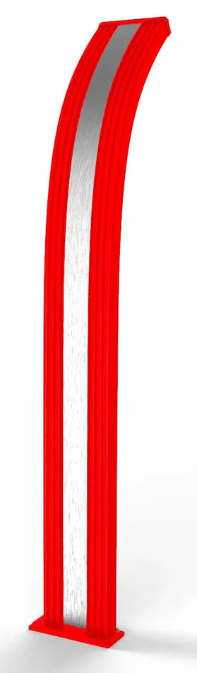 Doccia Solare da Giardino 40L Miscelatore Nebulizzatore e Lavapiedi Arkema Dada Fascia Inox Cherry - immagine 3