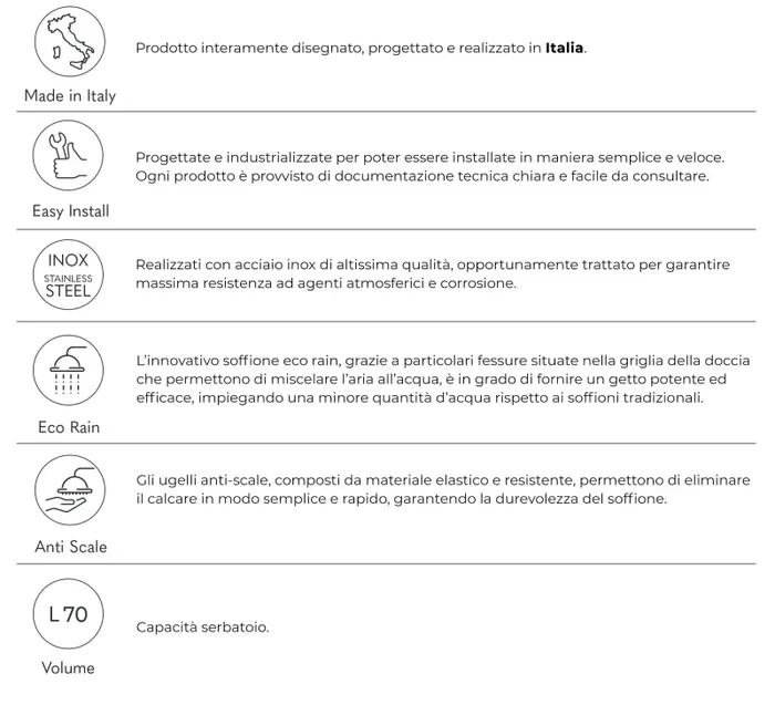Doccia Solare da Giardino 70L Miscelatore e Lavapiedi Arno N - immagine 3