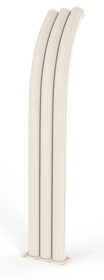 Doccia Solare da Giardino 75L Miscelatore e Lavapiedi Arkema Energy Pro Bianco Crema - immagine 2