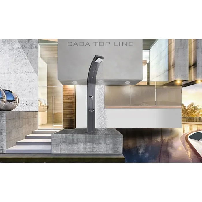 Doccia Solare da Giardino Miscelatore Nebulizzatore e Lavapiedi Arkema Dada Top Line Vari Colori - immagine 2