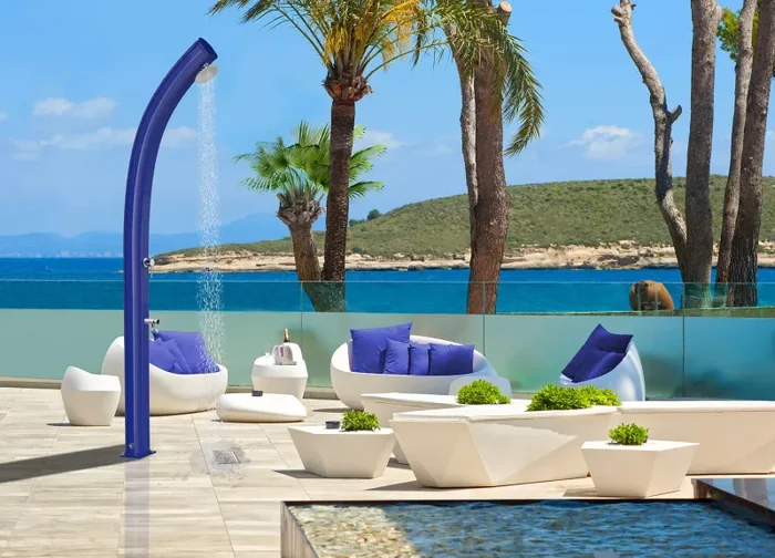 Doccia Solare da Giardino Temporizzatore e Lavapiedi Arkema Jolly Top Line Perla Bianca Sconti - immagine 2