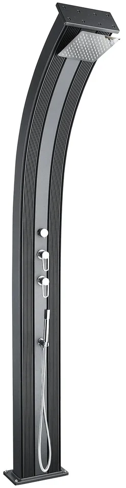 Doccia Solare Ibrida da Giardino 40L Miscelatore e Doccetta Lavapiedi Antracite Online