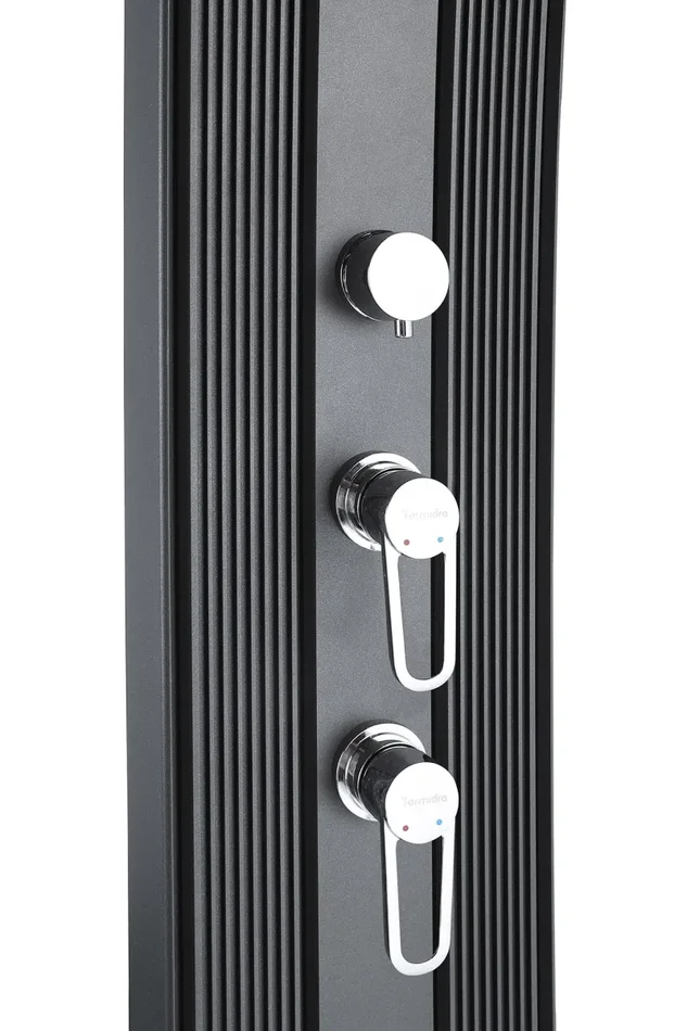 Doccia Solare Ibrida da Giardino 40L Miscelatore e Doccetta Lavapiedi Antracite Online - immagine 2