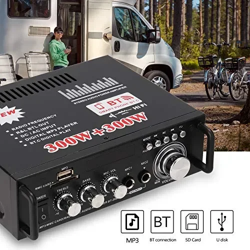Docooler 600W Amplificatore,HiFi Audio Stereo BT Radio Portatile per A-600W Online - immagine 2