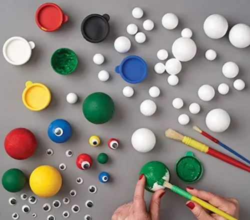 Docrafts – Palline di polistirolo, Misure assortite, Confezione da 40 Pezzi - immagine 2