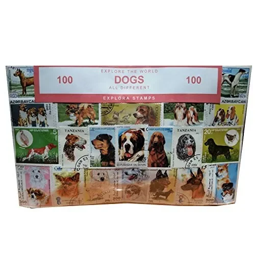 Dogs of the World-Timbro, collezione, Souvenir con animali, cane… Moda