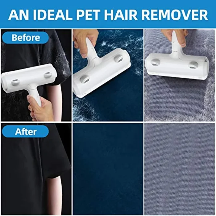 Dokkita Togli Peli Animali, Lint Rullo Spazzola per Peli Rimozione , Spazzola Pelucchi per Cani, Gatti, Animali Domestici da Tappeti, Divani, Letti, Vestiti - immagine 3