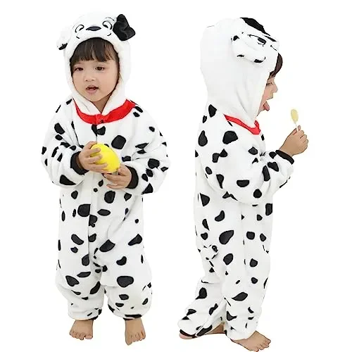 Doladola Costume da Halloween con Tutina con Cappuccio per Animali Costumi per Bambini (cane, 3-6 Mesi)