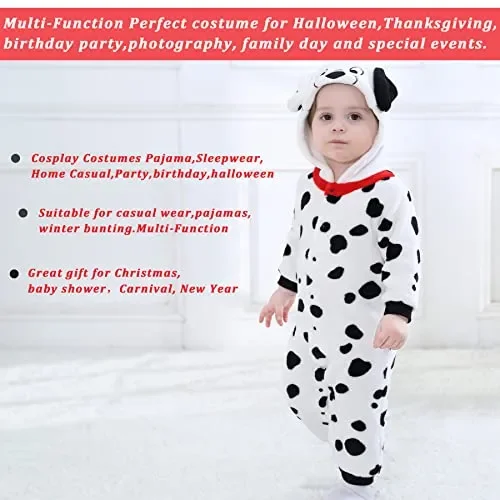 Doladola Costume da Halloween con Tutina con Cappuccio per Animali Costumi per Bambini (cane, 3-6 Mesi) - immagine 3