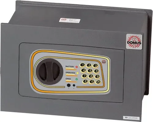 Domus DL/2 Cassaforte a Muro Elettronica, Grigio Scuro Moda
