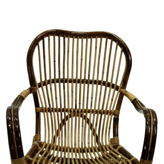 Dondolo da Giardino in Rattan 67x106H49/90cm Naturale - immagine 3