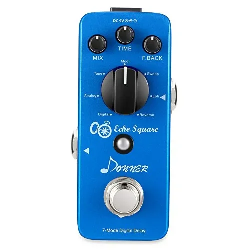 Donner Echo Square 7 Modi Delay Effetto a pedale per chitarra