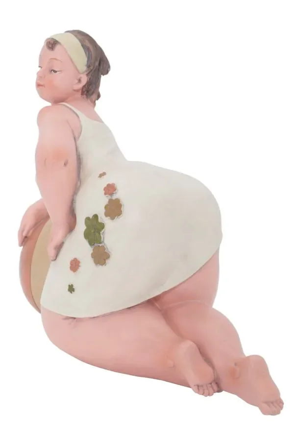 Donnina Positano in Ginocchio 14,4x10x15,5 cm in Resina - immagine 3
